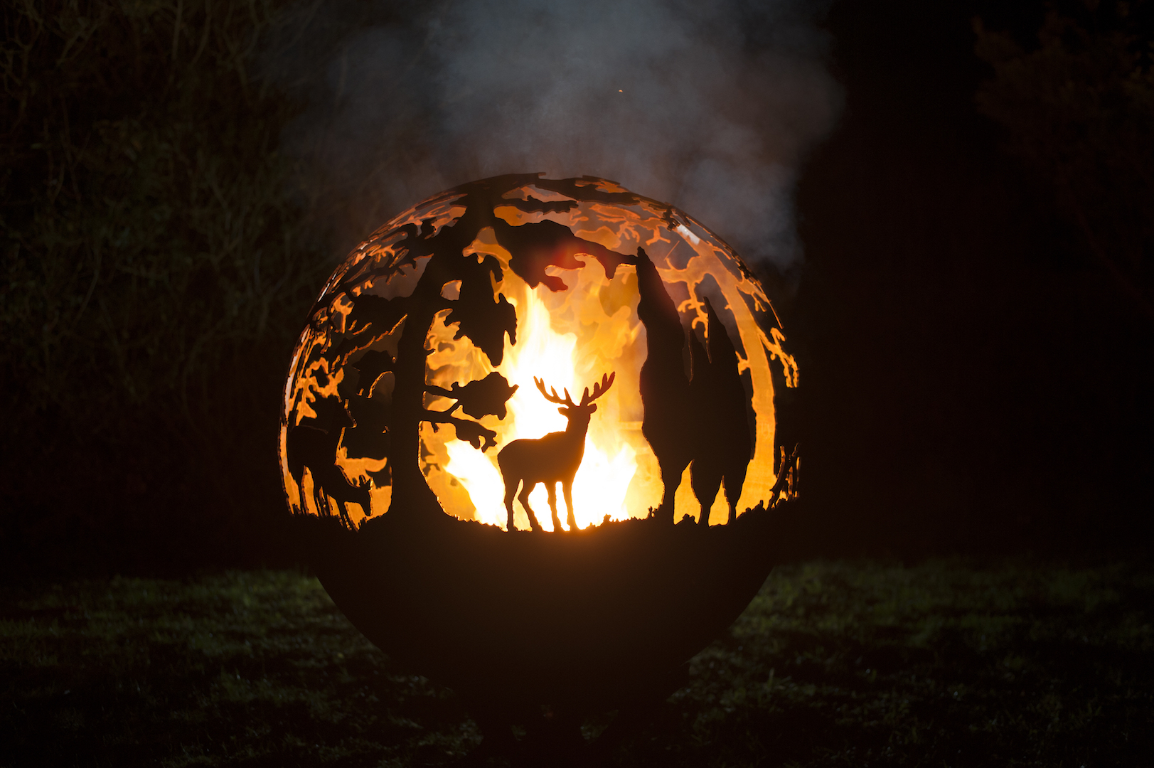 Fireballs – spherical firepits – by artist Andy Gage at the Firepit Company www.thefirepitcompany.co.uk
